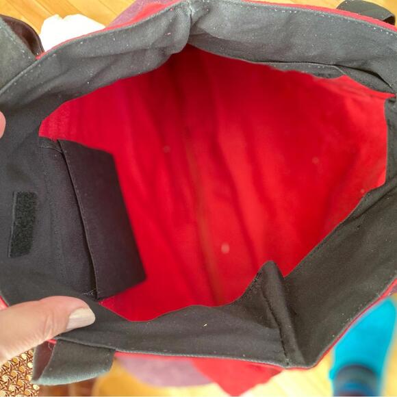 Betty Boop Red Canvas Tote Bag with Black Handles - Picture 5 of 5